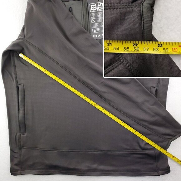 MTN OPS Geo Grid Fleece 1/4 Zip 205gsm Pullover Stretch Men's Large NWT - Picture 8 of 13